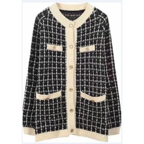 Hot Selling Custom women tweed sweater