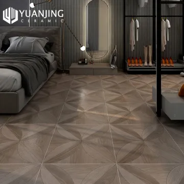 50x50cm Porcelain Wood Grain Ceramic Floor Tiles with Non-Slip Matt Finish