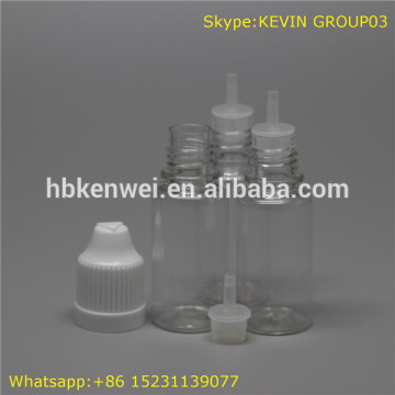 round shape e-liquid dropper pet plastic bottles 10ml with colored childproof caps