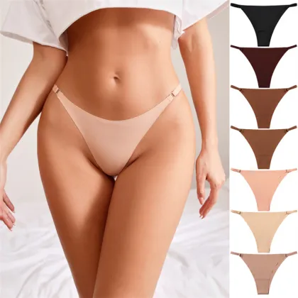 Seamless Low Waisted Pure Cotton Women's Underwear