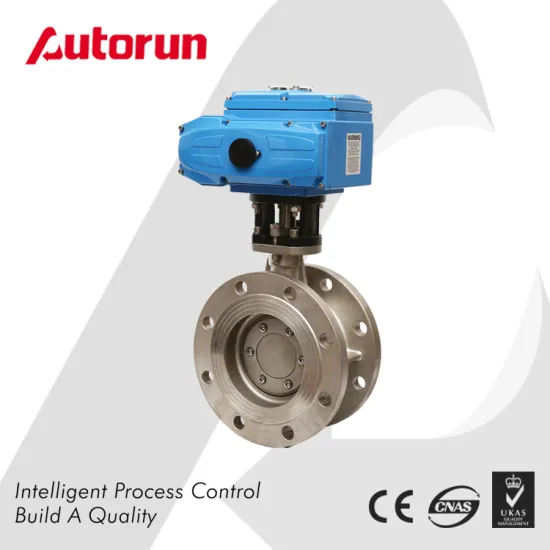 Stainless Steel Electrical Three Eccentric Flange Butterfly Valve