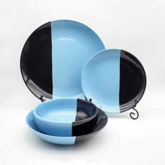Crockery Camping Dish Set Dinner Dinnerware Plates Set