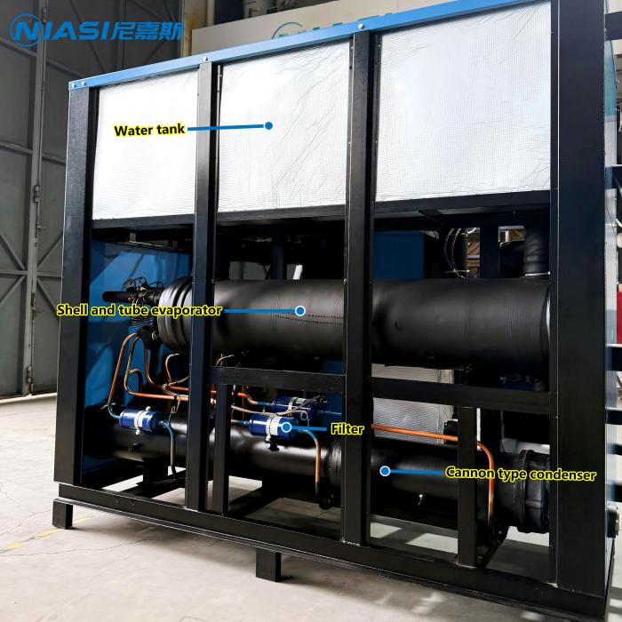 Industri chiller 40 hp water chiller mesin