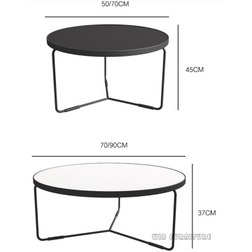 Table ronde en marbre de luxe léger