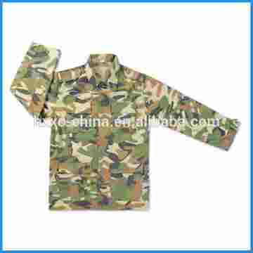 Woodland camouflage BDU military uniform