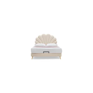 double bed modern bed white black leather bed