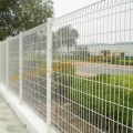PVC coated roll top welded mesh panel fence