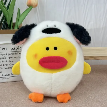 Cute 20cm Soft Plush Pillow - Big Mouth Dog Stuffed Animal Toy