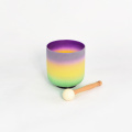 Q're frosted chakra crystal singing bowl