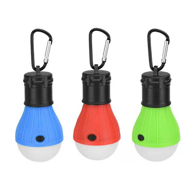 Waterproof Battery Operated Carabiner Tent Lamp with LED Bulbs and Keychain