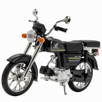 Diecast 1:10 Scale Jialing JH-70 Motorcycle Model with Sound, Light, and Front Wheel Steering - Alloy Ornament