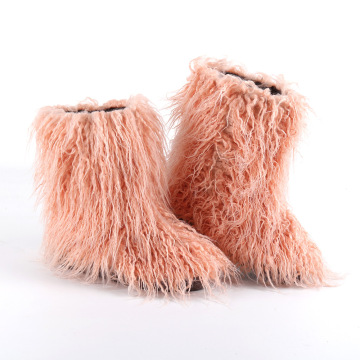 Kids Warm Faux Fur Snow Boots
