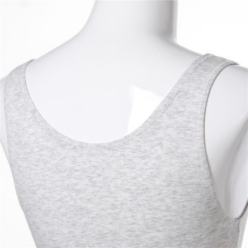 OEM logo biologisch katoenen kanten tanktop voor dames