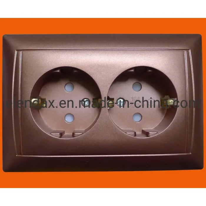 Soket Dinding Pemasangan Permukaan Baru Standar Perancis F6610