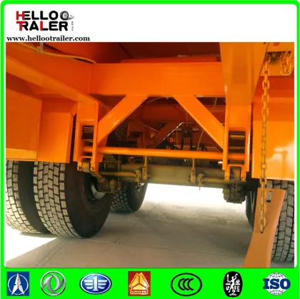 2axle flatbed truck used trailers platform semi trailer for sale