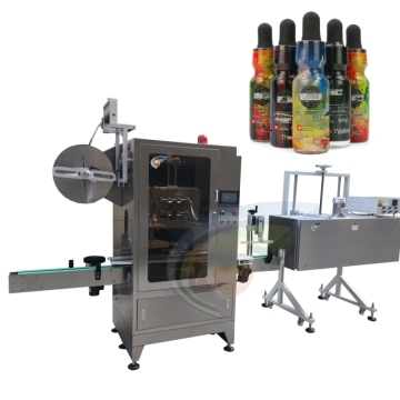 Envío rápido Automático PVC Film Cutting Manga Sabloveling Máquina de etiquetado
