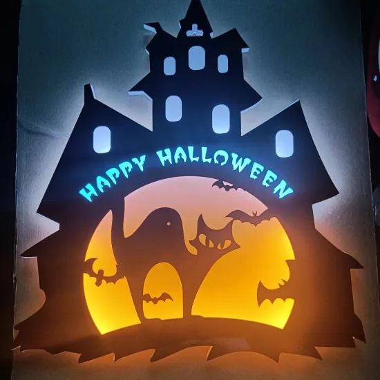 USB Powered Night Light Neon Sign for Halloween Decor