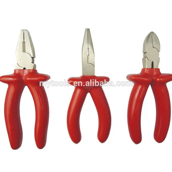 Drop forged 1000V insulated 3-piece pliers set