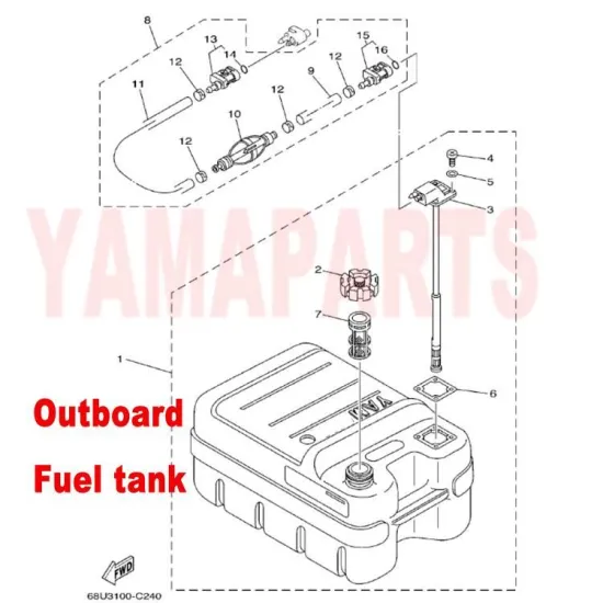 YAMAHA HIDEA PARSUN OUTBOARD MOTOR 93210-08287 O RING SPARE PARTS