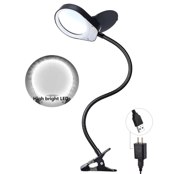 LED-Licht mit Clip-Vergrößerungen und flexible Hals-Vergrößerungslampe für hochwertige Diamantmalereizeuge-PD-5s