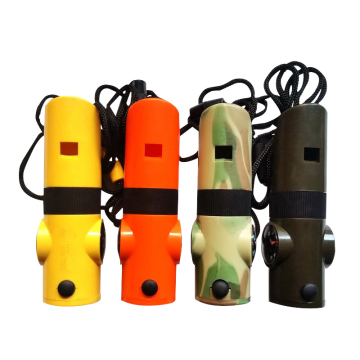 Multifunktionales Taschenvergrößerungsglas mit Thermometer, Pfeife und Kompass für Outdoors