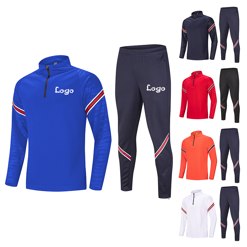 Aangepaste wintersportkleding trainingspak met halve rits