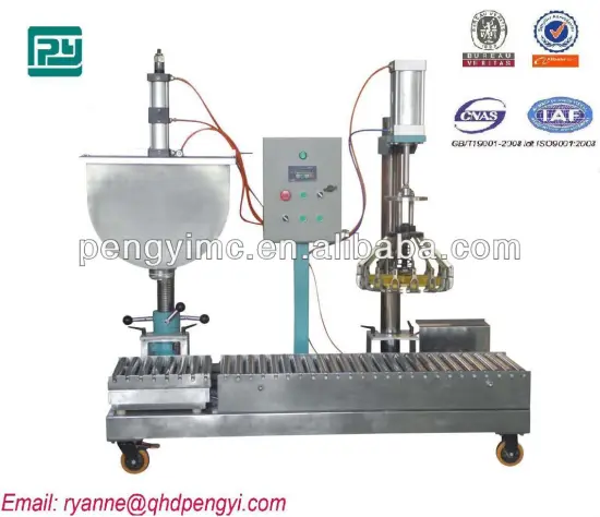 semi auto filling machine for chemical liquid