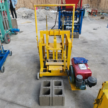 Dizel Motor Beton Blok Maker Makinesi - İçi Boş Tuğla Yapım Makineleri