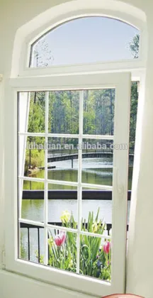 Soundproof window grill design upvc tilt and turn window