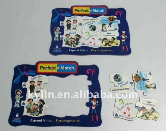 laminated paper magnet puzzle