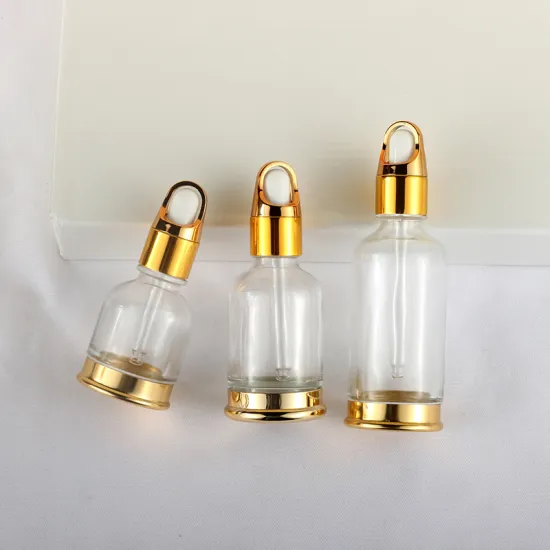 Fashionable Design Dropper Lotion Cosmetic Glass Bottle