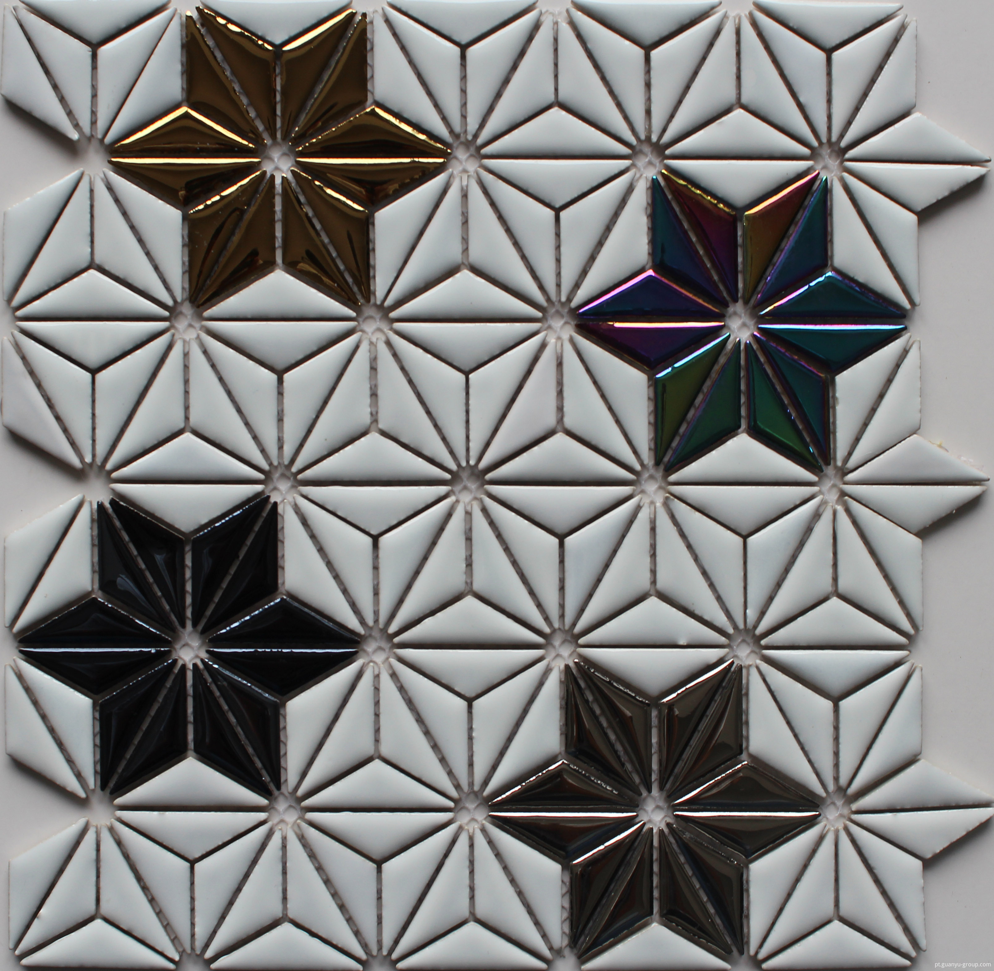 Flower Pattern Ceramic Mosaic Tile