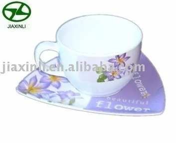 Melamine Coffee Cup/Saucer