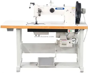 Double Needle Triple Feed Heavy Duty Sewing Machine for Leather Upholstery and Webbings