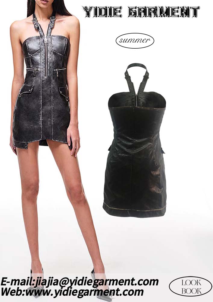 Black Halter Neck Dress Jpg