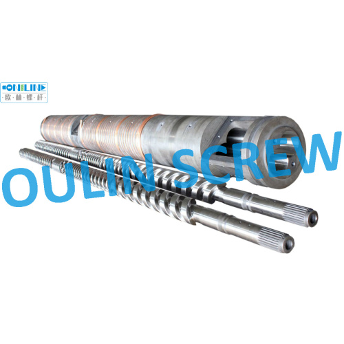 Bausano MD90-30 Twin Parallel Screw and Barrel for PVC Pipe, Sheet, Profile, WPC, Spc