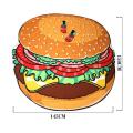 Custom Printed Hamburger Sand Free Beach Towel Blanket