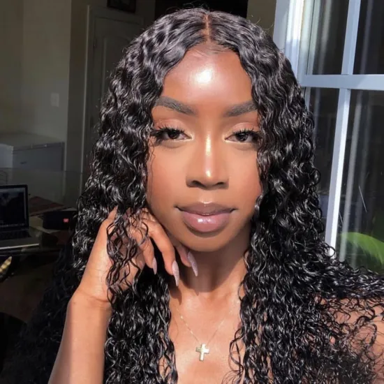 Hot Sale 13x4 Lace Frontal Wig 100% Human Hair Virgin Straight Brazilian Human Hair Full Lace Wig For Black Woman