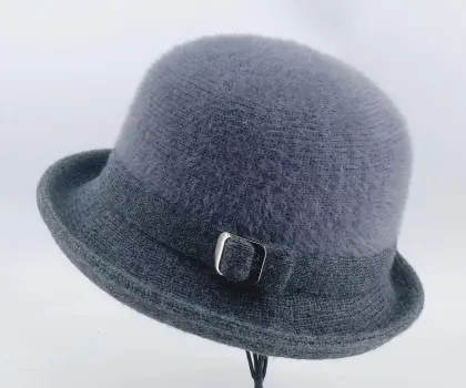 Wholesale Sunscreen Knitted Women's Short Brim Bucket Hat