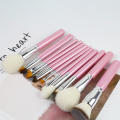 Memproduksi OEM 5 7 12 17 pcs Makeup Brushes Set Alat Kosmetik Rambut Nilon