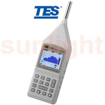 TES-1358E Class 1 Sound Analyzer, Real-time 1/1-Octave and 1/3-Octave Analysis