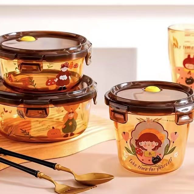 Exquisite Glass Printed Dinnerware Set