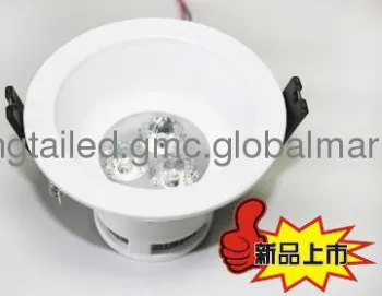 new style white 3W 5W 7W antifogging anti-glare LED downlight