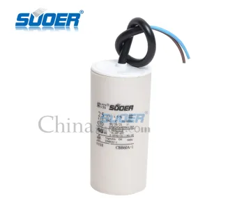Suoer High Quality Washing Machine Parts 25UF Capacitor for Washing Machine