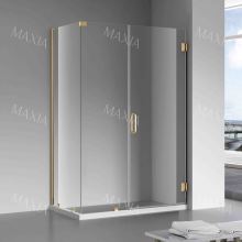 Золотая квадратная душевая комната