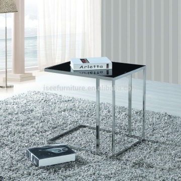 Living room high gloss coffee end table with metal legs ID816