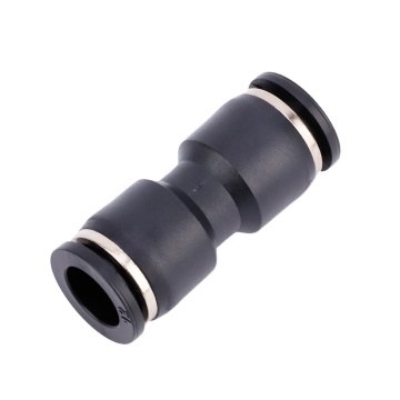 PU-8 Union Straight One Touch Black Push Fit Connectors 4/6/8/10/12/16MM