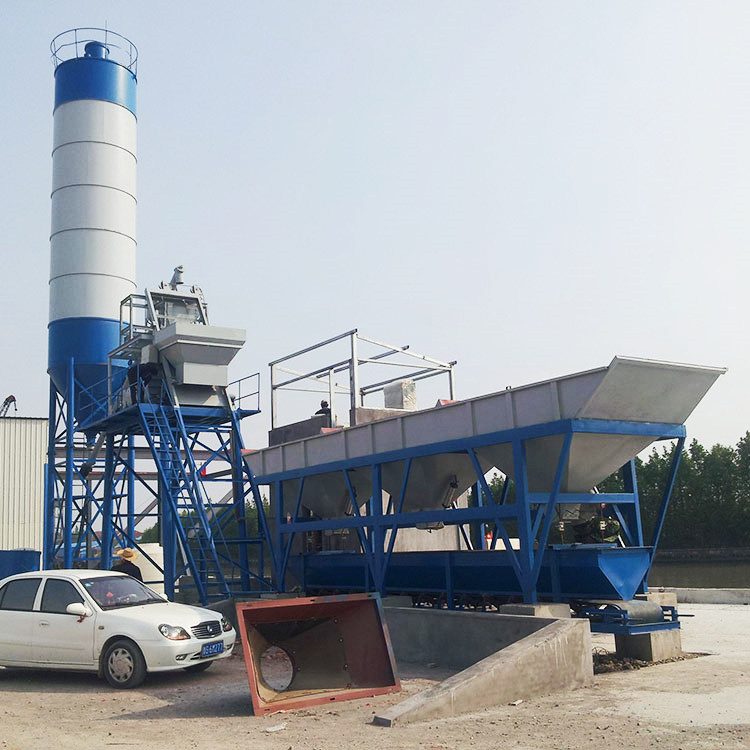 mini mixer concrete batching plants hzs75