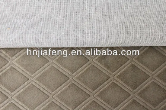 100% polyester argyle design embossed velvet fabric for sofa, upholstery fabric