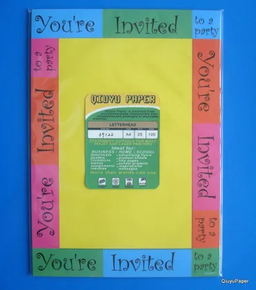 A4 100gsm Party Invitation Letter Paper Gift Letter Notes Greeting Christmas Letter Paper